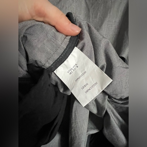 Paul Smith Cotton Outer Shell Pea Coat Grey, size large - Picture 5 of 6